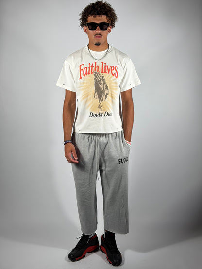 "FAITH LIVES" Distressed Tee