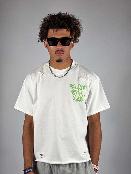 "GET IN THE LAB" Distressed Tee